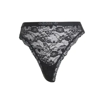 Adidas Adi Lace Thong Underwear Underpants Women's 1 Pack Black