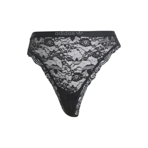 Adidas Adi Lace Thong Underwear Underpants Women's 1 Pack Black