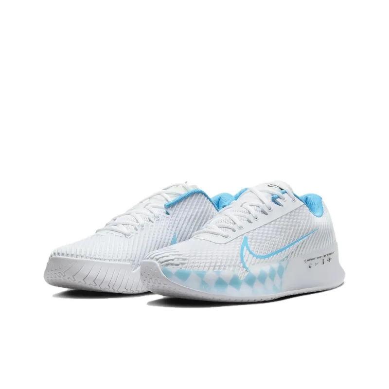 Nike Court Vapor Anti-Slip Wear-Resistant Low-Top Tennis Shoes Men's White Blue-2