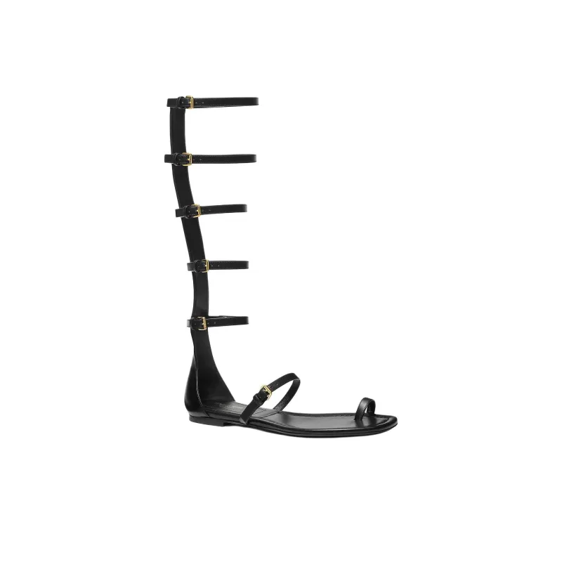 MICHAEL KORS Juliette Roman Sandals Women's Black-2