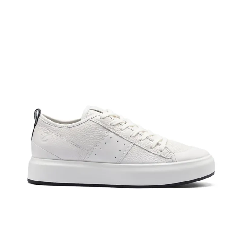 Ecco Street ACE Low-Top Skateboard Shoes Men's White-1