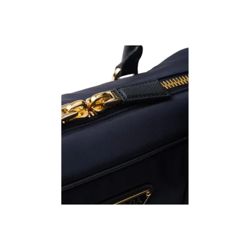 PRADA Re Edition Recycled Nylon Handbag Medium Size Women's Marine Blue-4