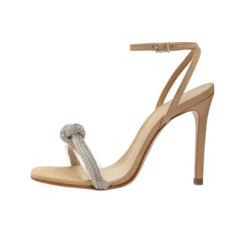 Schutz Peaky Strap Sandals 11cm Women's Umber