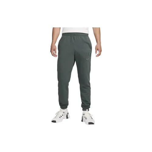 Nike Swoosh Knitted Sweatpants Men Vintage Green