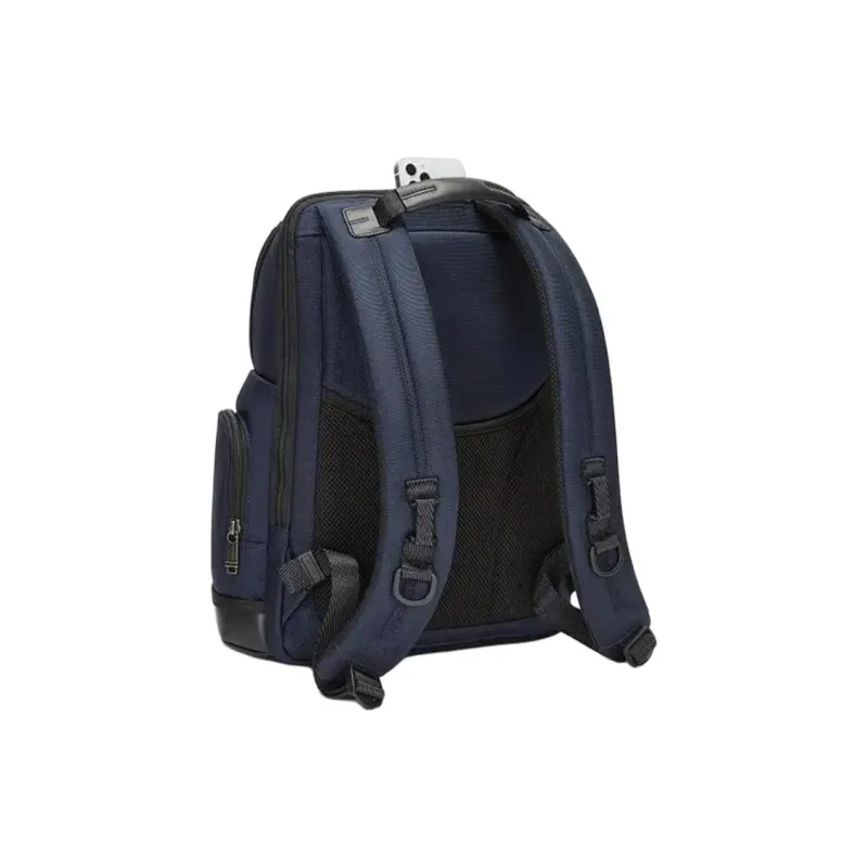 TUMI Ballistic Nylon With Cow Leather Backpack Men's Indigo-2