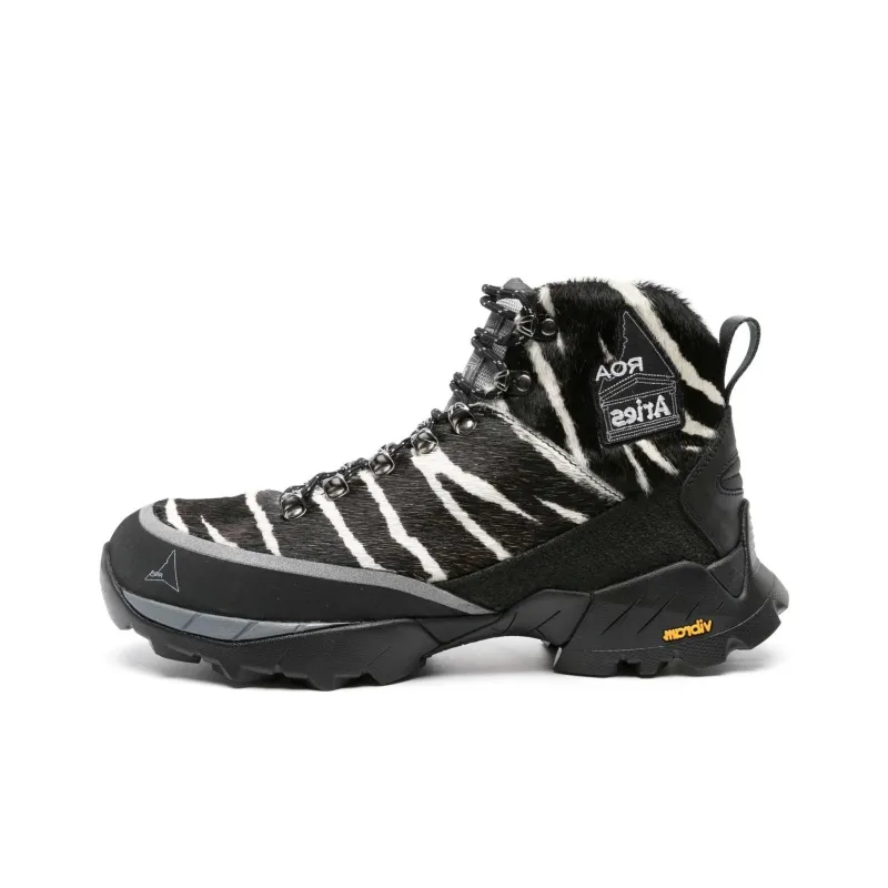 ROA X Aries Andreas Zebra print Boots-0
