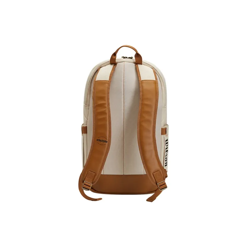 Wilson Tennis Backpack All Scenarios Unisex Can Hold 2 Rackets, With A Separate Shoe Compartment. Ecru-2