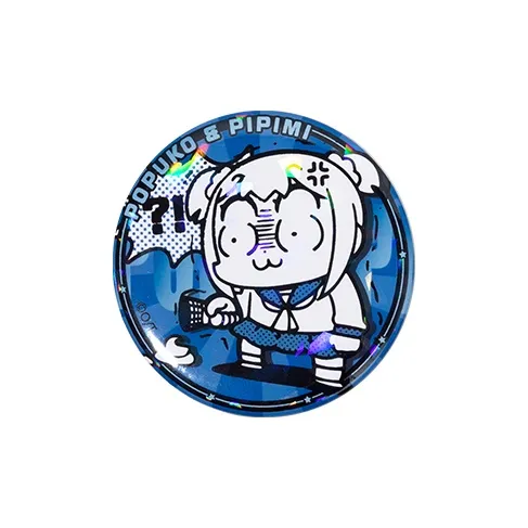 Crooked Melon Production Pop Team Epic And Pipi Mei Authentic Authorized Round Badge Badges-20