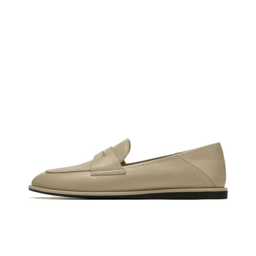 73Hours Soft European Bag Loafers Women's Ecru/Khaki