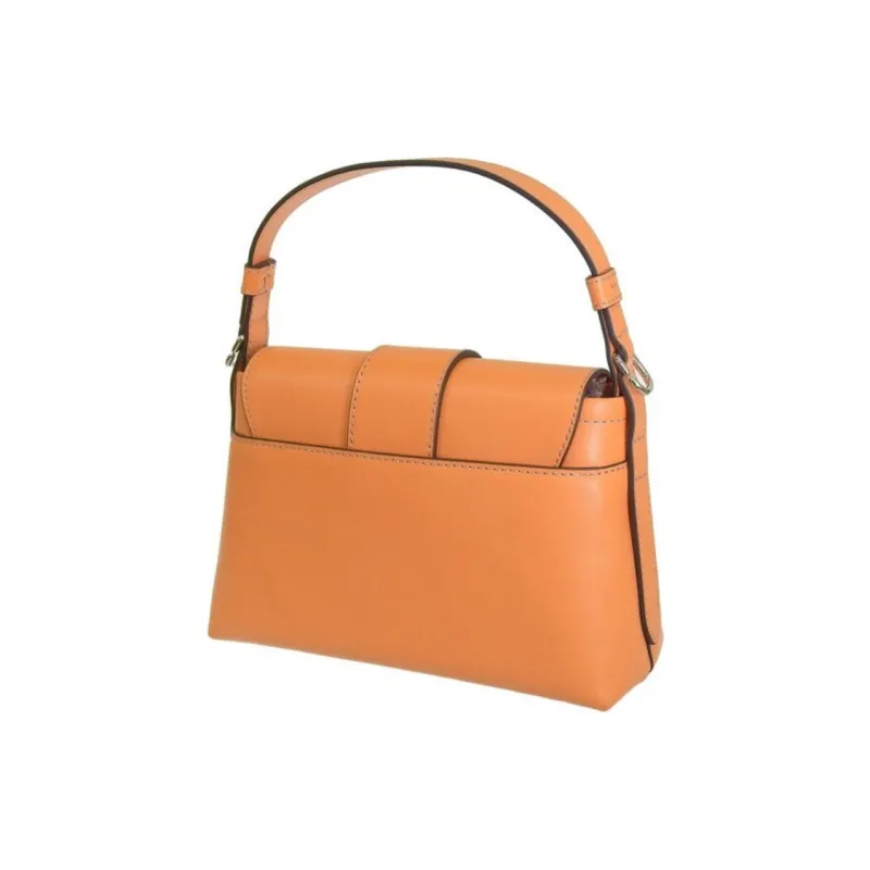 Furla Charlotte Leather Crossbody Bag, Shoulder Bag Women's Orange-3