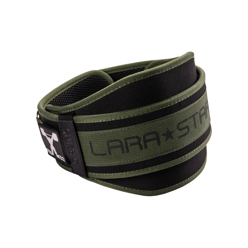 LARA STAR Back Support Braces Breathable Protective Compression Army Green Polyester Polypropylene Unisex-2