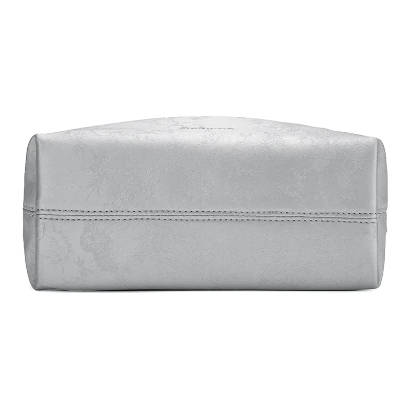 MEXICAN Polyurethane Leather Crescent Bag, Banquet Shoulder Bag, Handbag Regular Women's Pink/Silver/Ecru-6