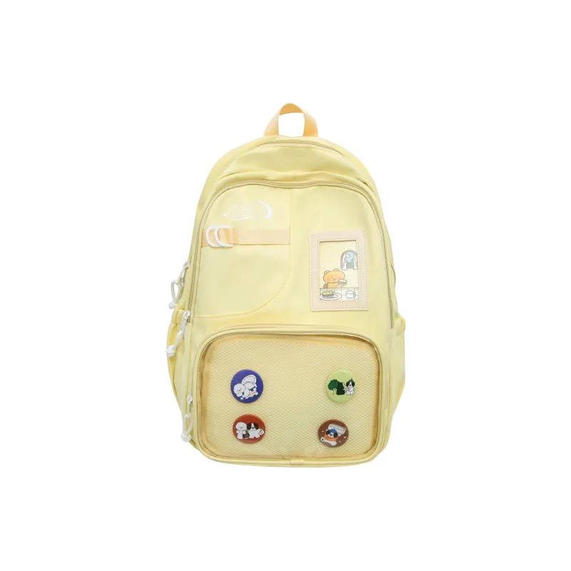 BAODIDAISHU Nylon And PVC Backpack Regular Unisex Multicolor-9