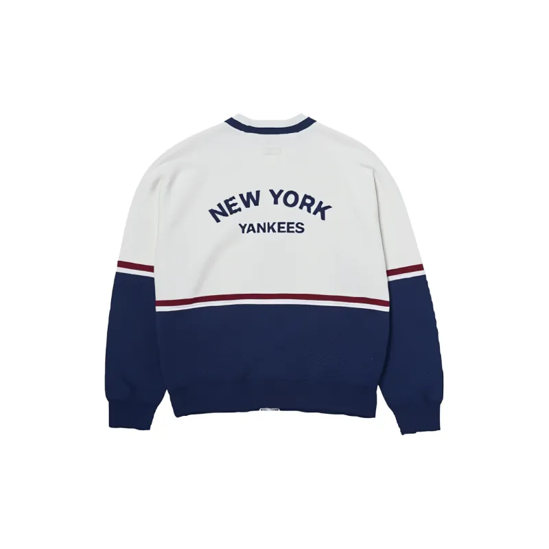 MLB Varsity New York Yankees Knitwear Unisex Cream-1