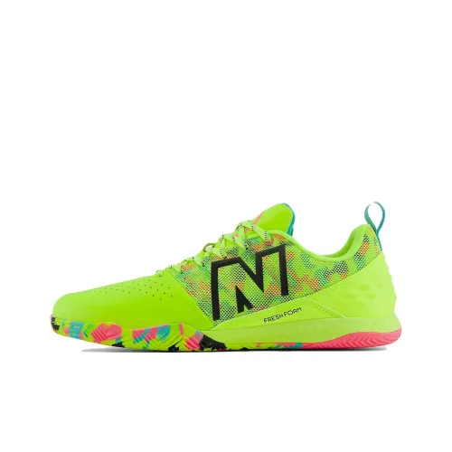 New Balance NB Audazo Anti-Slip Wear-Resistant Soccer Shoes Men's Neon Green