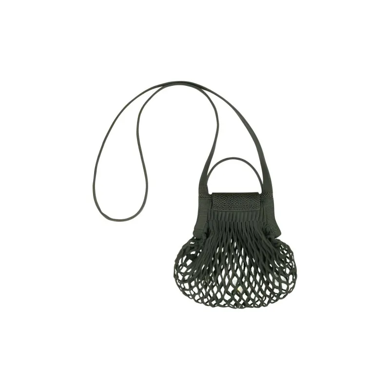 LONGCHAMP XS Le Pliage Filet Mesh Floral-appliqué Bag-4
