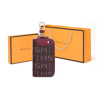 MashaLanti PVC Bonded Microfiber Synthetic Leather Key Pouch Women's Apricot/Coffee/Burgundy