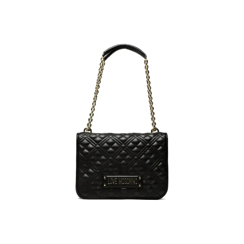 LOVE MOSCHINO Synthetic Leather Portable Crossbody Bag Shoulder Bag Women's Black-4