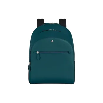 MONTBLANC Grain Cow Leather Backpack Medium Size Men's Cyprus Blue
