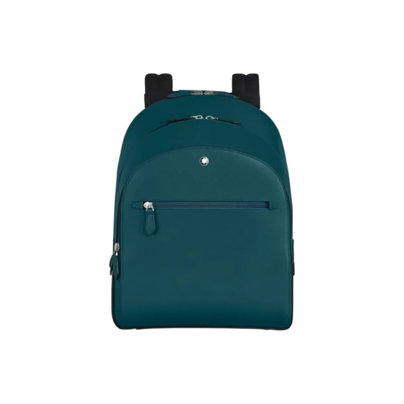 MONTBLANC Grain Cow Leather Backpack Medium Size Men's Cyprus Blue-0