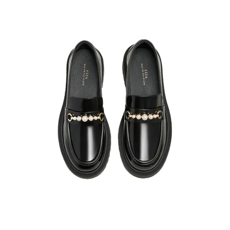 TATA Loafers Women's Solid Color-3
