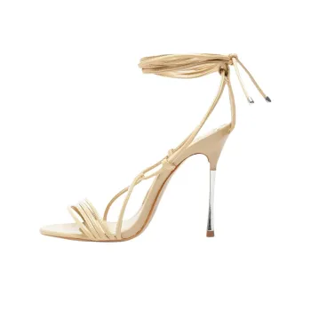 Schutz Adeline Strap Sandals 11.5cm Women's Beige