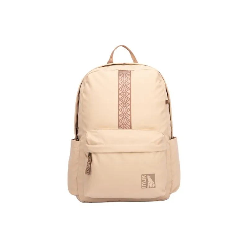 INUK Polyester Backpack Regular Unisex Yellow/Milk Tea Beige/Green/Pink-16