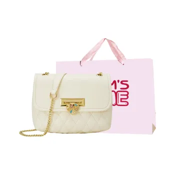 Worm's Home PU Crossbody Bag Shoulder Bag Regular Women's White/Black/Pink