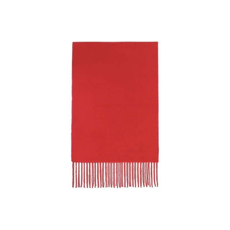 MARJAKURKI Red Scarf Atmosphere Advanced Plains Singing Greeting Card Elegance Unisex-2