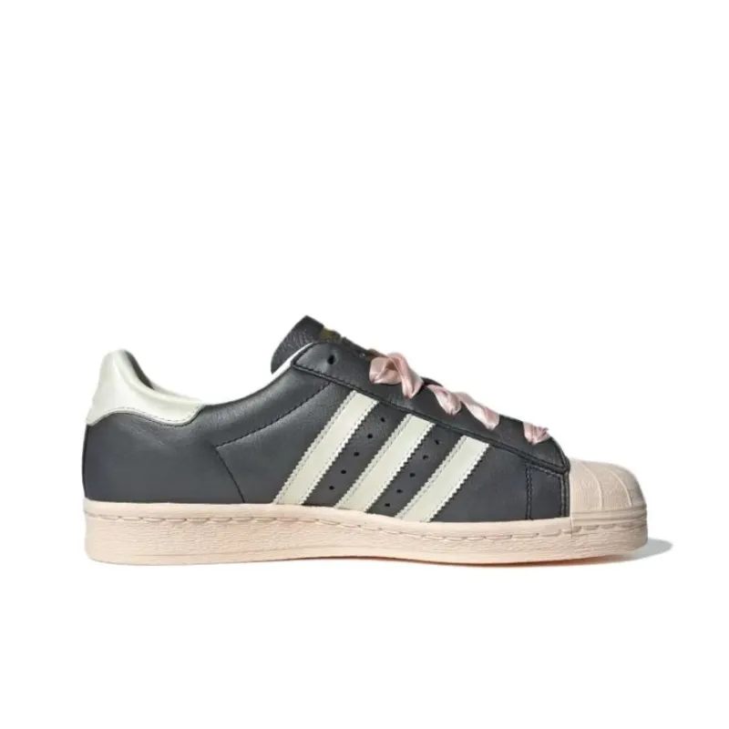 Adidas Superstar 82 'Black Pink Ribbon Laces' Women's-1