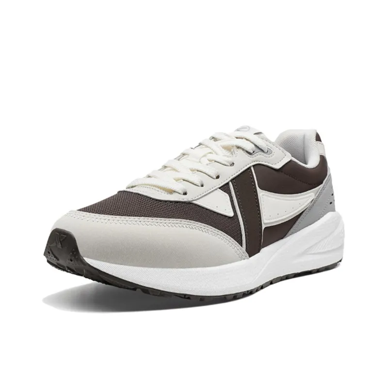 XTEP Wear resistant And Lightweight Low Top Casual Shoes Men's Brown Gray-1