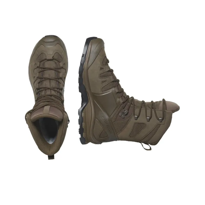 SALOMON QUEST 4D FORCES 2 Anti-Slip Wear-Resistant High-Top Hiking Shoes Unisex Earth Brown-3