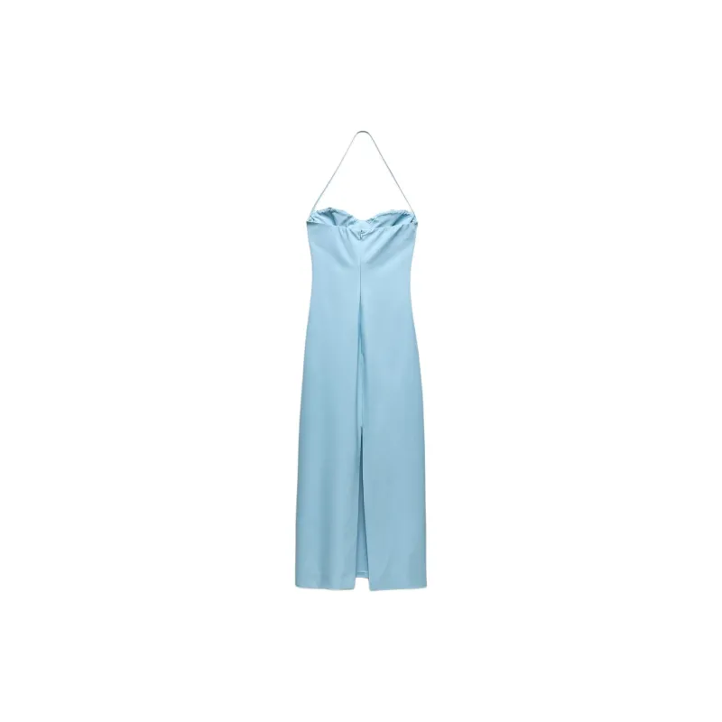 ZARA Slip Dresses Women's Sky Blue-1