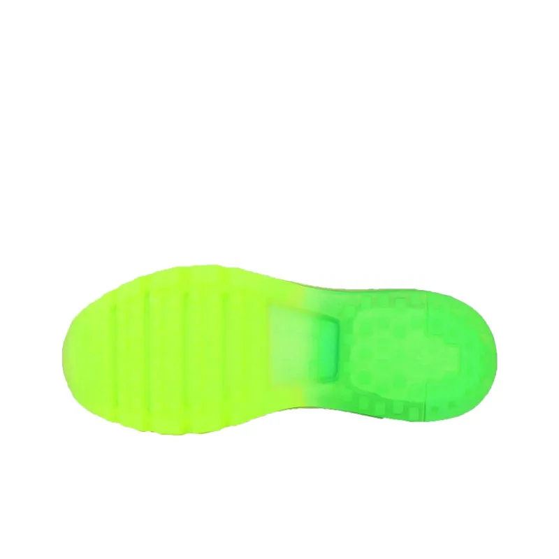Nike Air Max 2015 Anti Slip Wear Resistant Low Top Casual Running Shoes Unisex Blue Green-4