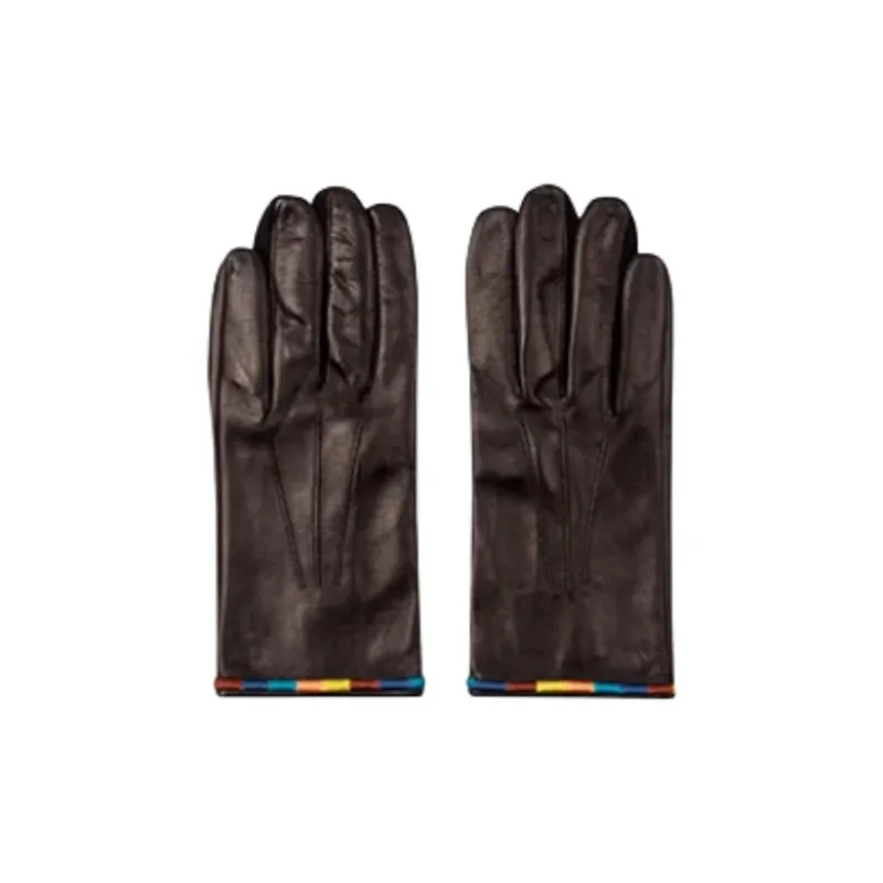 Paul Smith Sheepskin Gloves Men's Chocolate-0