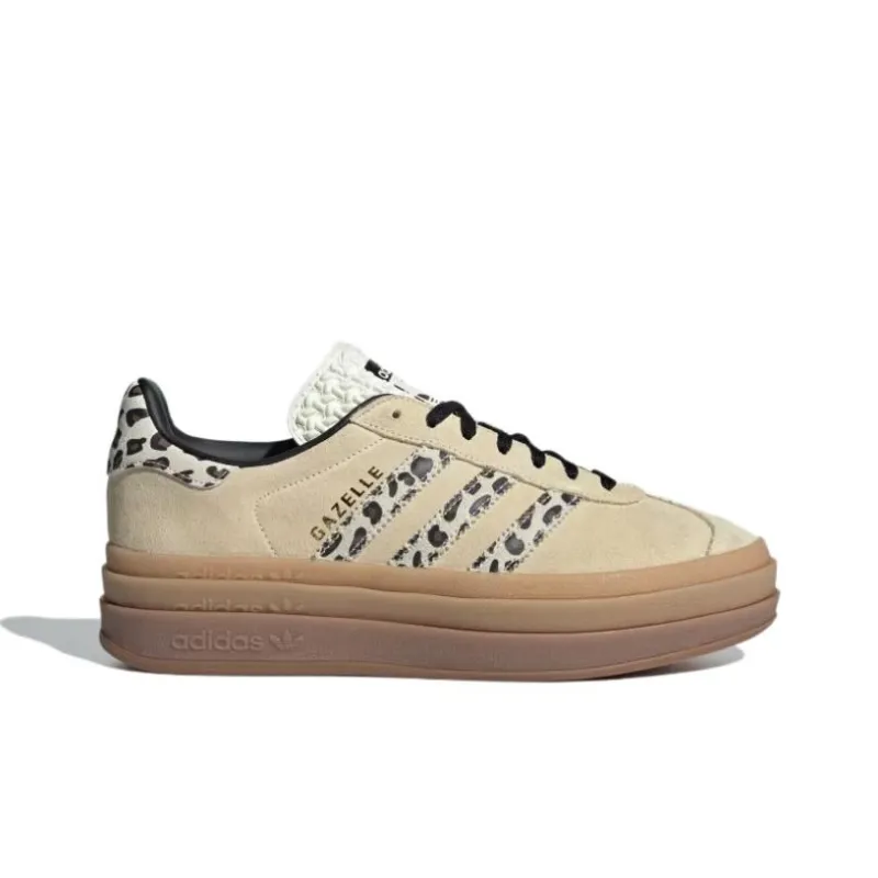Adidas Gazelle Bold Cream Black Leopard Women's-1