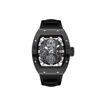 McElo Autobot Collection Optimus Prime Automatic Mechanical Movement Silicone Strap Watch Men's Watches Black Dial