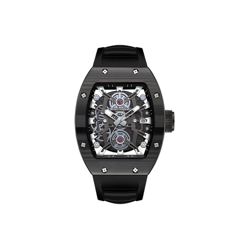 McElo Autobot Collection Optimus Prime Automatic Mechanical Movement Silicone Strap Watch Men's Watches Black Dial-0