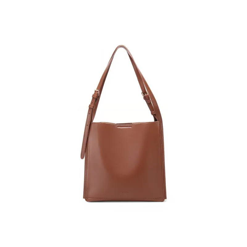 MEXICAN Polyurethane Leather Tote Bag, Shopping Bag, Shoulder Bag, Bucket Bag, Shoulder Bag Regular Women's Coffee-1