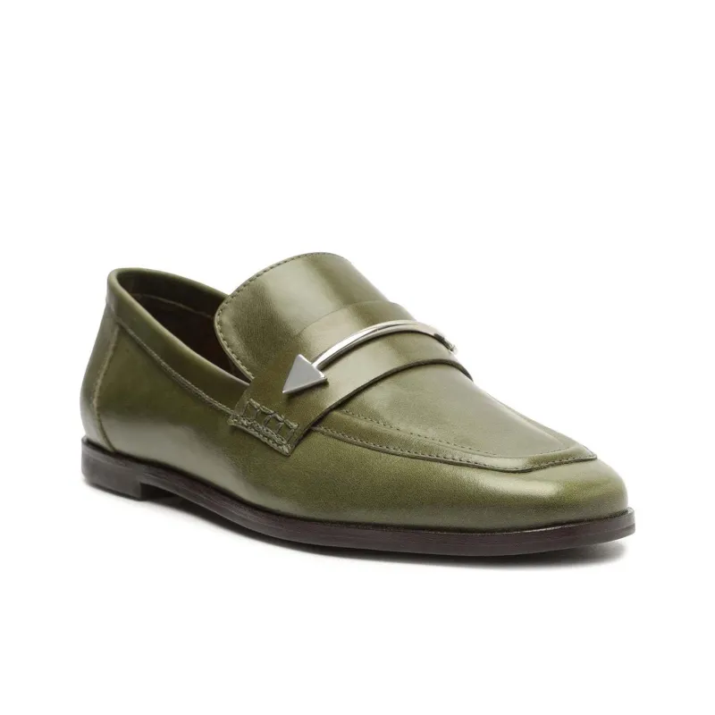 Schutz Desmond Loafers Women's Green-2