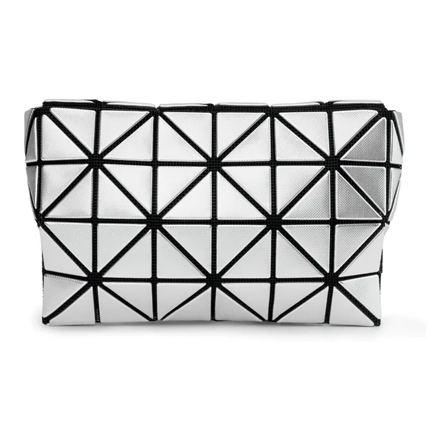 ISSEY MIYAKE Platinum Polyester Polyurethane Crossbody Bag Women's Silver-5