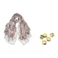 Gray+Random Silk Scarf Buckle