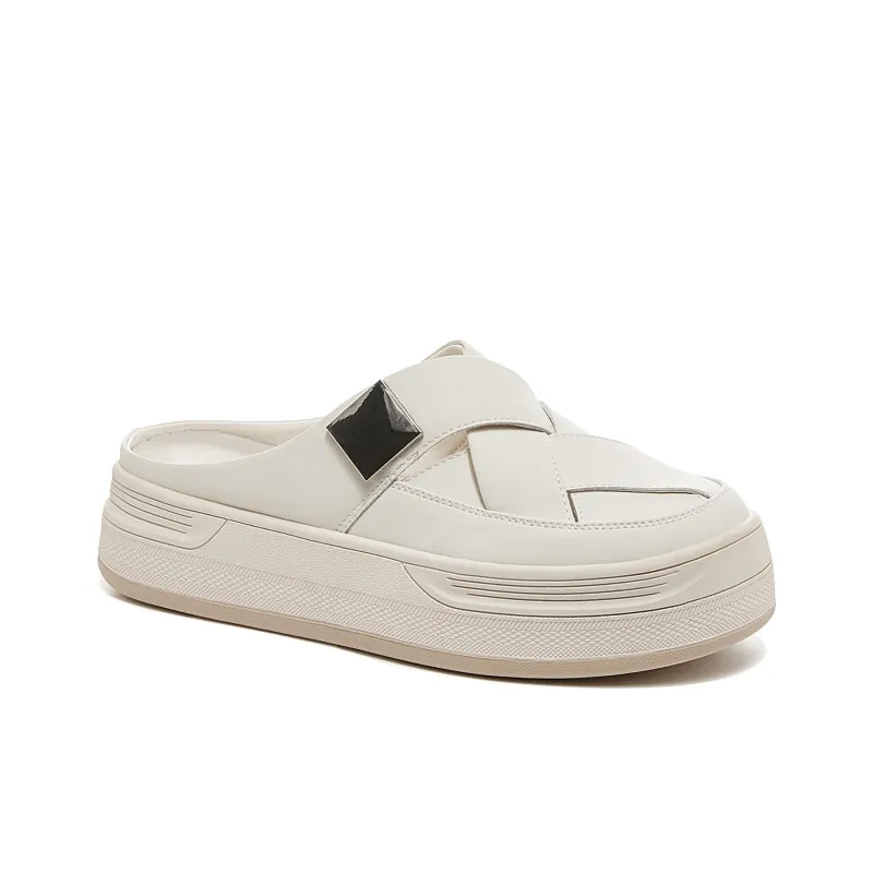 DAPHNE Rubber Sole Slip Resistant Wrap toe Slippers Women's-7