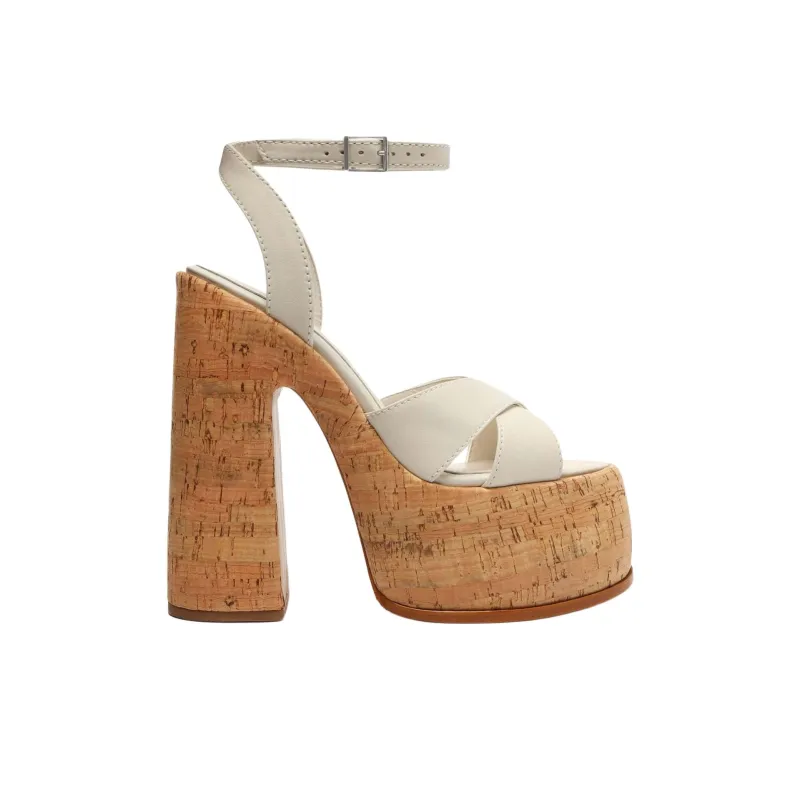 Schutz Pattie Strap Sandals 16.8cm Women's White-1