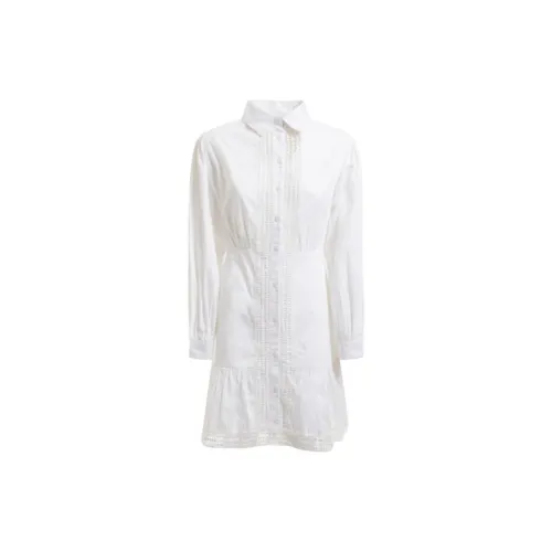 GUESS Long-Sleeved Dresses Women's G011- White