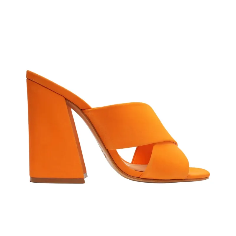 Schutz Slide Slippers 10.5cm Women's Orange-1