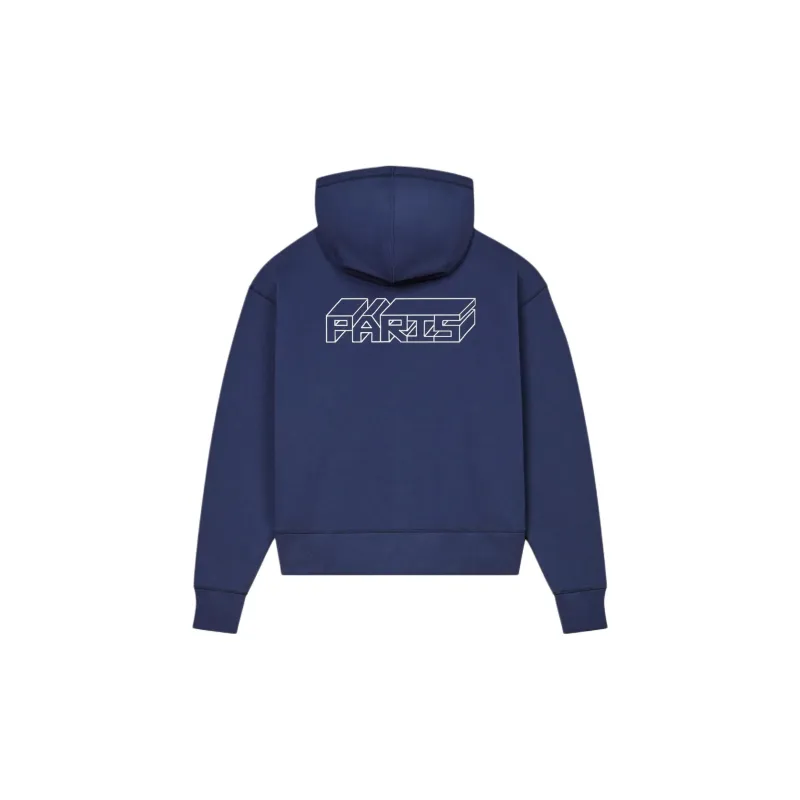 KENZO Logo Embroidered Zip Up Hoodie-1