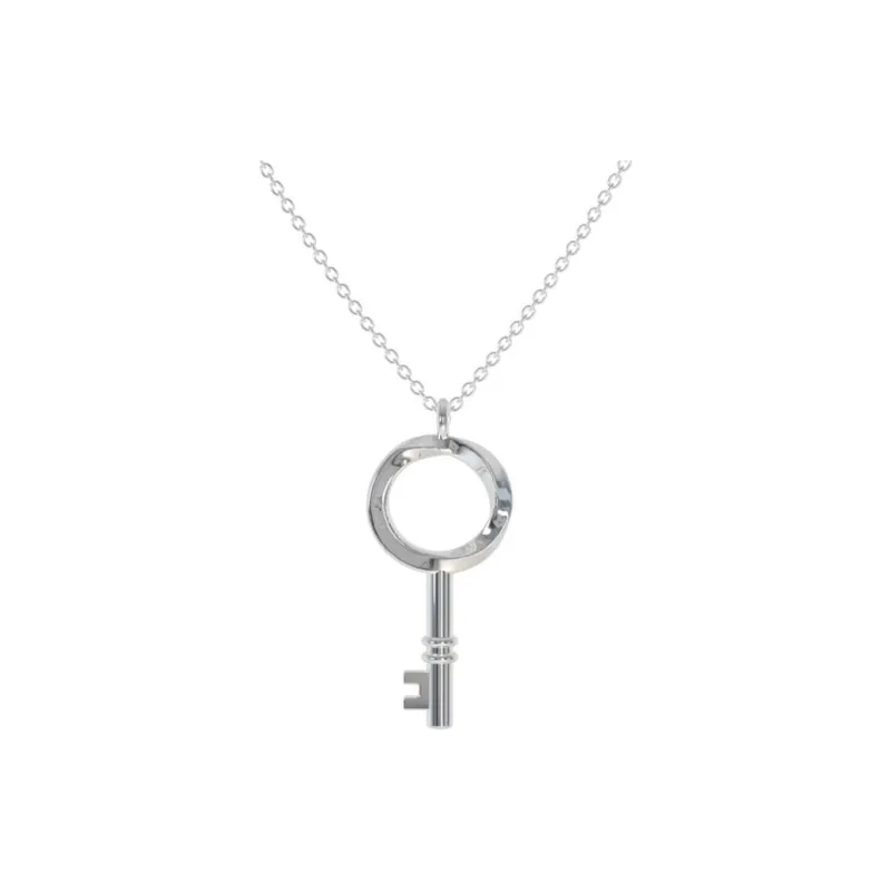 Juunngle Lab S925 Silver Necklaces Pendant Collarbone Chain Unisex-0
