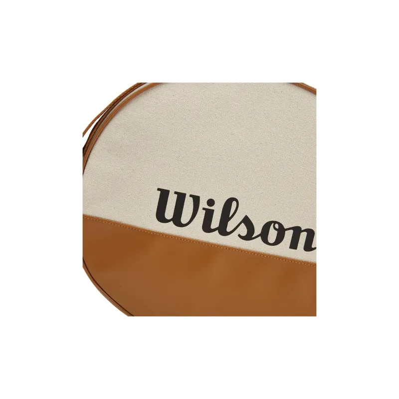 Wilson Tennis Racket Set Unisex Can Hold One Squash Racket Cream White Cream Brown Multicolor-3