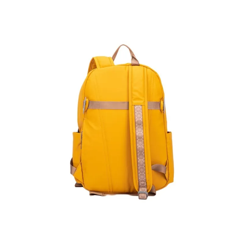 INUK Polyester Backpack Regular Unisex Yellow/Milk Tea Beige/Green/Pink-12